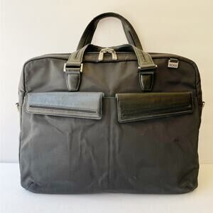 TUMI Nylon Laptop Bag Leather Trim No Strap